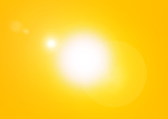 Blazing yellow sun background