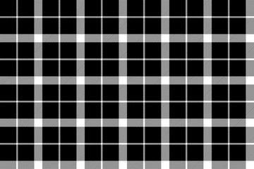 Black white classic tartan seamless fabric texture