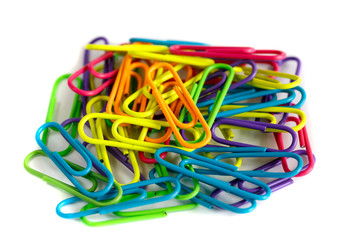 Color clips in a handful