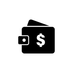 Obraz premium Wallet dollar icon graphic design template illustration