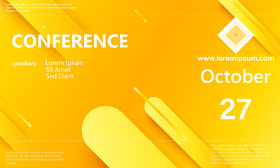 Conference announcement. Business background