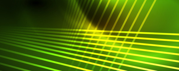 Shiny color neon light with lines, abstract wallpaper, shiny motion, magic space light. Techno abstract background