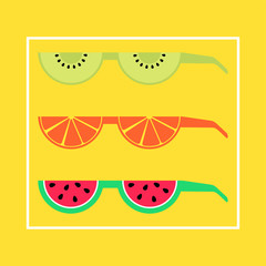 summer epic sunglasses made out of fruits