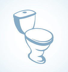 Toilet. Vector drawing