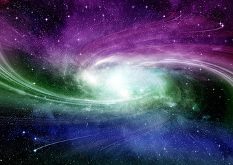 galaxy in a free space