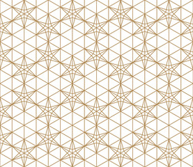 Seamless pattern based on Japanese ornament Kumiko