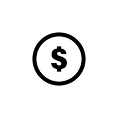 Obraz premium Dollar sign icon graphic design template illustration