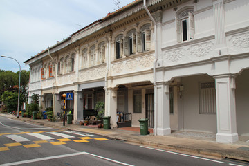 Fototapeta na wymiar street (koon seng road) in singapore 