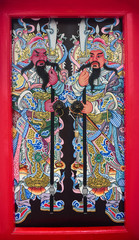 Door gods in thailand.