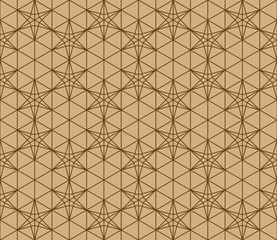 Seamless pattern based on Japanese ornament Kumiko