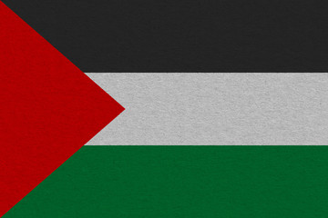 palestine flag painted on paper