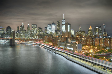 Fototapeta na wymiar Twilight in New York.
