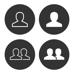 Account vector icon for graphic and web design.