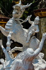 Obraz premium sculpture of angel in temple