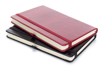 notebook or notepad isolated at white