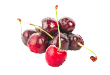Cherry fresh an isolated on white background