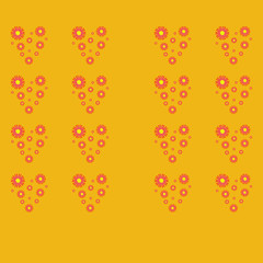 Pattern with Flowers. background - Illustration