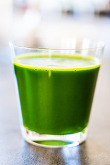 Smoothie with vegetables and fruits