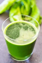Smoothie with vegetables and fruits