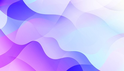 Geometric Pattern With Lines, Wave. Blur Sweet Dreamy Gradient Color Background. For Your Graphic Invitation Card, Poster, Brochure. Vector Illustration.