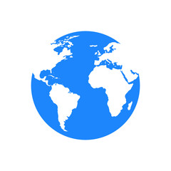 Fototapeta na wymiar World map vector. World icon vector