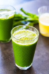Smoothie with vegetables and fruits