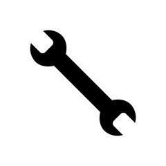 wrench icon vector. Wrench Icon in trendy flat style isolated on white background. Spanner symbol for web design