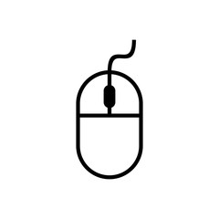 Computer Mouse Icon. Computer mouse vector icon