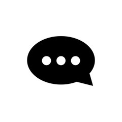 Chat icon vector. Chat vector icon. Speech bubble.