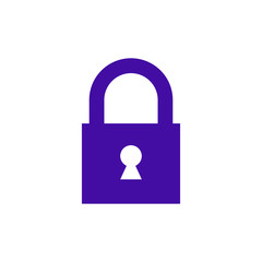 Lock icon. Encryption icon. Lock Icon in trendy flat style isolated on white background. Security symbol for web design