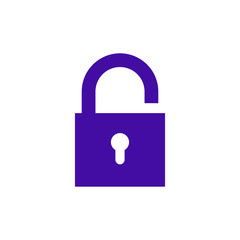 Lock icon. Encryption icon. Lock Icon in trendy flat style isolated on white background. Security symbol for web design