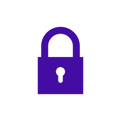 Lock icon. Encryption icon. Lock Icon in trendy flat style isolated on white background. Security symbol for web design