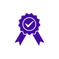 Approved or Certified Medal Icon