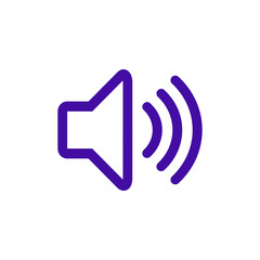 Speaker icon vector. Volume icon. Loudspeaker icon vector