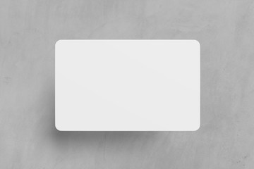 Mock up of a rounded corner card - 3d rendering