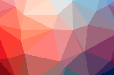 Obraz premium Illustration of abstract Red horizontal low poly background. Beautiful polygon design pattern.