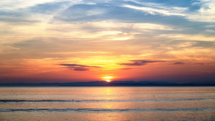 Obraz na płótnie Canvas sunrise over the sea, Capul islands, Philippines
