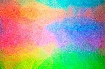 Abstract illustration of blue, green, red, yellow Color Pencil High Coverage background