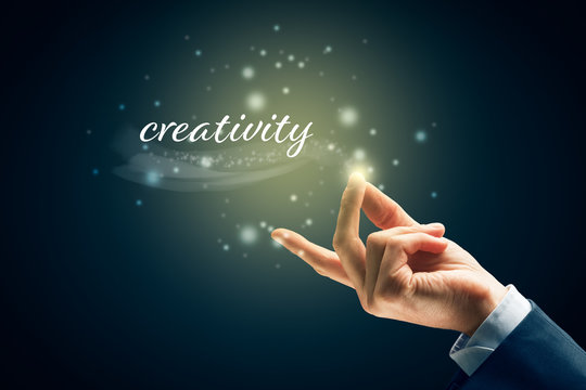 Magic of creativity concept