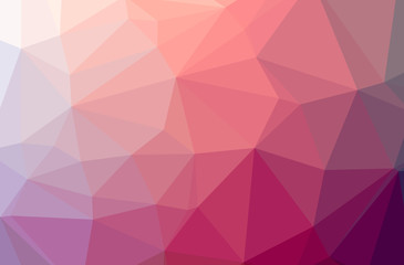 Illustration of abstract Pink horizontal low poly background. Beautiful polygon design pattern.