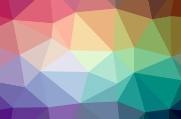 Illustration of abstract Blue, Yellow And Purple horizontal low poly background. Beautiful polygon design pattern.