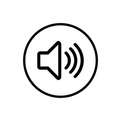Speaker icon vector. Volume icon. Loudspeaker icon vector