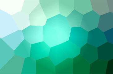 Abstract illustration of blue, green Giant Hexagon background