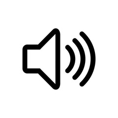 Speaker icon vector. Volume icon. Loudspeaker icon vector