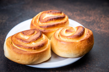 assorted fresh lush buns and pies