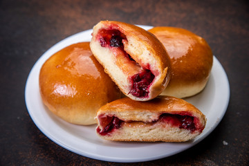 assorted fresh lush buns and pies
