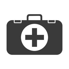 First aid kit icon illustration sign vector isolated on white