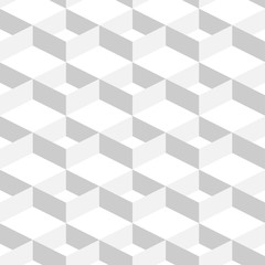 3D Abstract Geometric Background White Color in Simple flat style