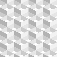 3D Abstract Geometric Background White Color in Simple flat style