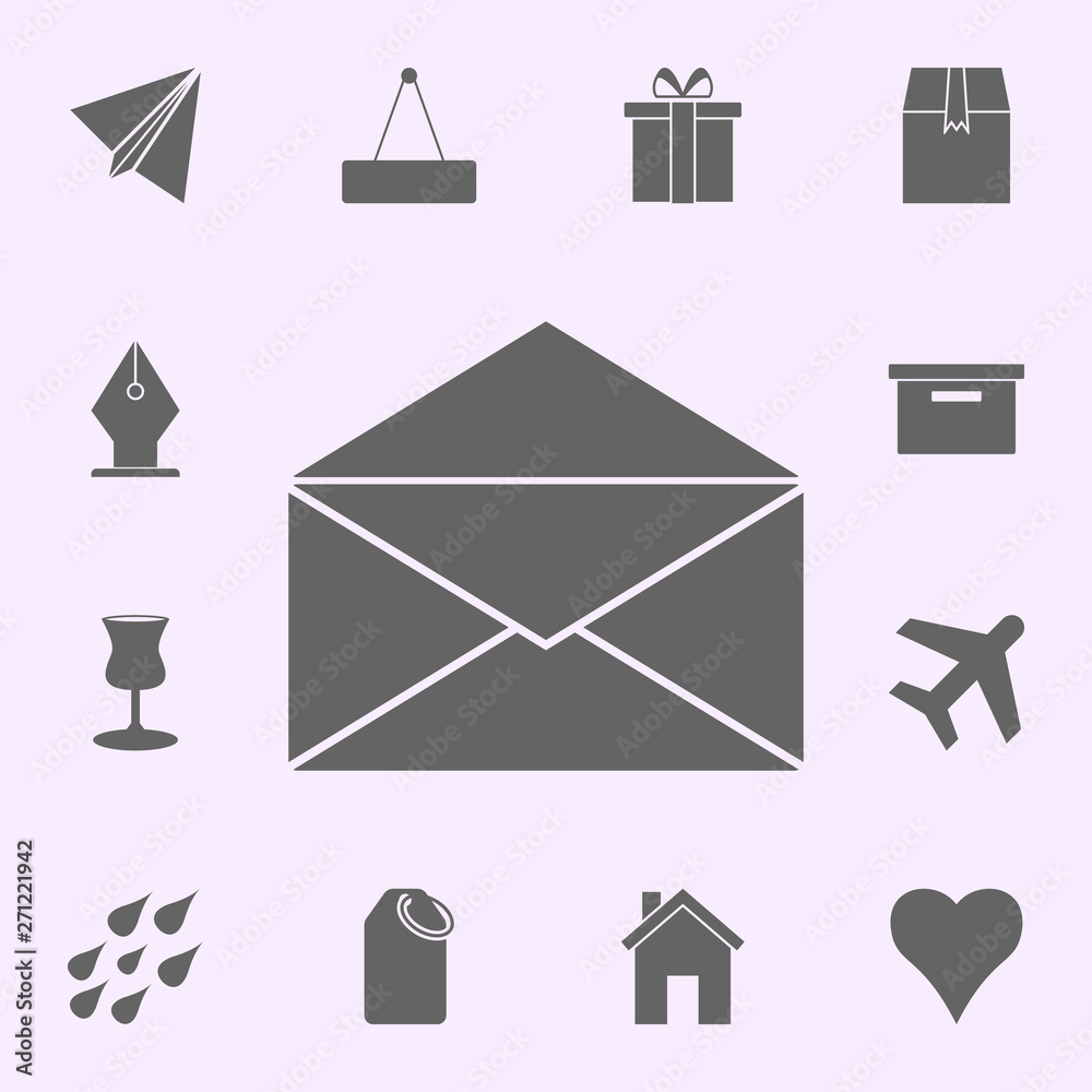 Poster open envelope icon. web icons universal set for web and mobile